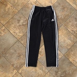 Boys Adidas black track pants